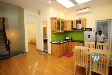 Nice and cheap one bedroom apartment for rent in Nghi Tam village, Tay Ho, Hanoi 